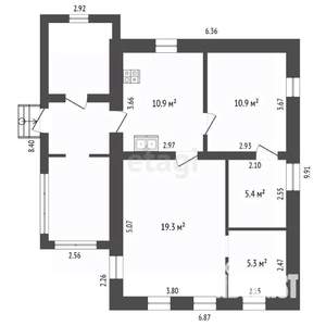 Дом 52м², 1-этажный, участок 20 сот.