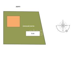 Дом 24м², 2-этажный, участок 6 сот.