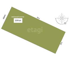 Дом 100м², 1-этажный, участок 10 сот.