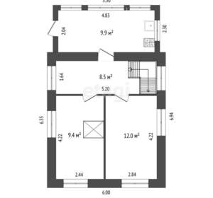 Дом 75м², 2-этажный, участок 6 сот.