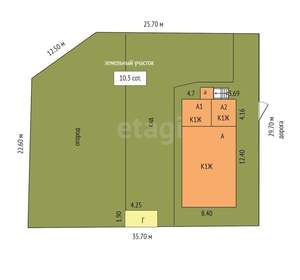 Дом 120м², 1-этажный, участок 10 сот.