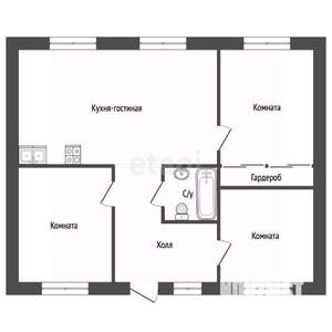 Дом 100м², 1-этажный, участок 4 сот.