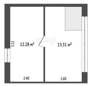 Дом 56м², 3-этажный, участок 5 сот.