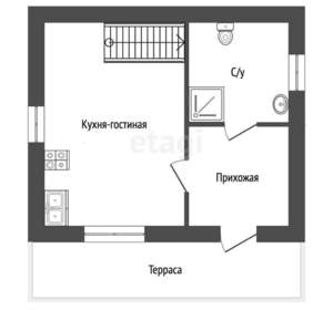 Дом 48м², 2-этажный, участок 10 сот.