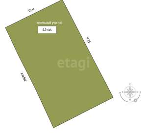 Дом 54м², 2-этажный, участок 7 сот.