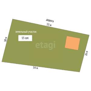 Дом 110м&sup2;, 2-этажный, участок 15 сот.  