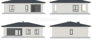 Дом 96м&sup2;, 1-этажный, участок 10 сот.  