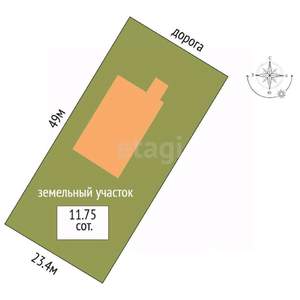 Дом 284м², 2-этажный, участок 11 сот.  
