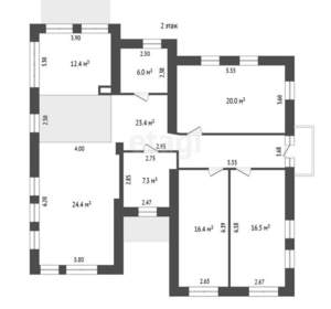 Дом 256м², 2-этажный, участок 6 сот.  