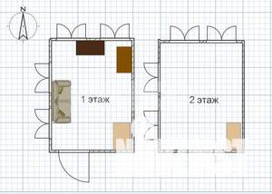 Дача 36м², 2-этажный, участок 5 сот.  