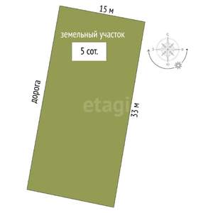 Дом 96м&sup2;, 1-этажный, участок 6 сот.  