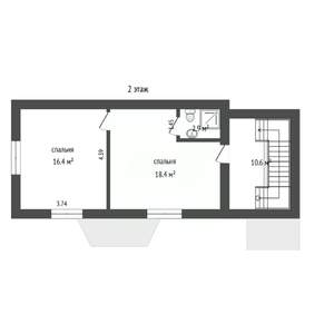 Дом 216м², 3-этажный, участок 3 сот.  