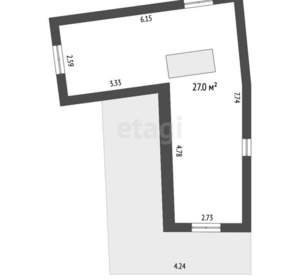 Дача 52м², 2-этажный, участок 6 сот.  