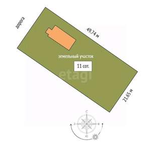 Дом 89м², 2-этажный, участок 11 сот.  