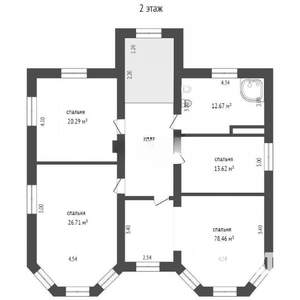 Дом 260м², 2-этажный, участок 14 сот.  