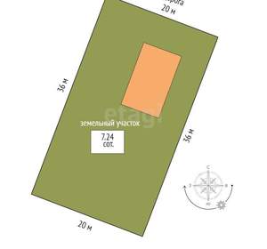 Дом 123м², 2-этажный, участок 7 сот.  