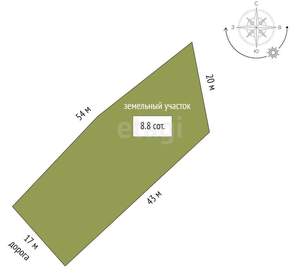 Дом 13м², 2-этажный, участок 9 сот.  