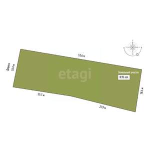 Дом 108м², 2-этажный, участок 9 сот.  