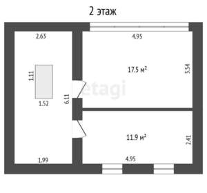 Дом 90м², 2-этажный, участок 15 сот.  
