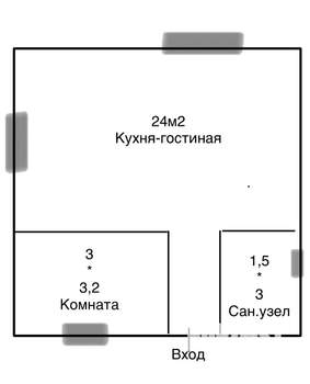 Дом 43м², 2-этажный, участок 10 сот.  