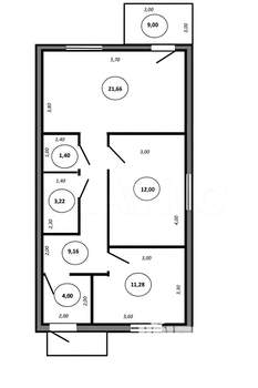 Дом 75м², 1-этажный, участок 6 сот.  