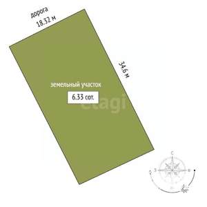 Дом 64м&sup2;, 2-этажный, участок 6 сот.  