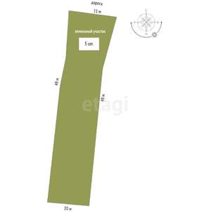 Дом 30м², 1-этажный, участок 5 сот.  