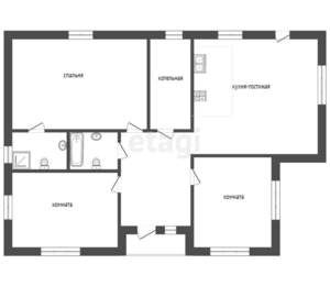 Дом 150м², 1-этажный, участок 5 сот.  