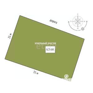 Дача 60м², 2-этажный, участок 6 сот.  