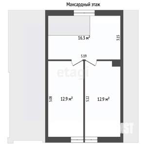 Дом 106м², 2-этажный, участок 7 сот.  