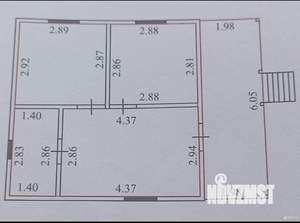 Дом 47м&sup2;, 1-этажный, участок 12 сот.  