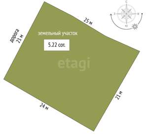 Дом 194м², 2-этажный, участок 5 сот.  