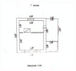 Дача 26м², 2-этажный, участок 6 сот.  