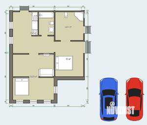 Дом 67м&sup2;, 1-этажный, участок 5 сот.  
