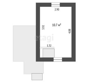 Дом 32м², 2-этажный, участок 6 сот.  