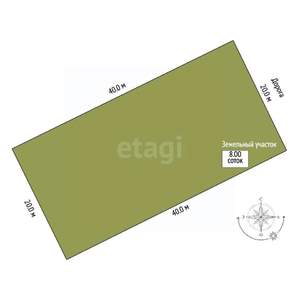 Дом 180м², 2-этажный, участок 8 сот.  