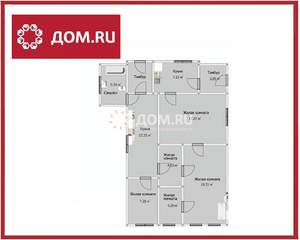 Дом 84м², 1-этажный, участок 6 сот.  