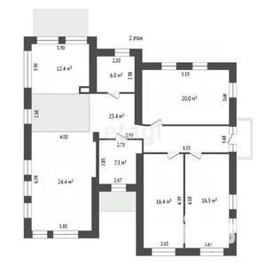Дом 256м², 2-этажный, участок 6 сот.  