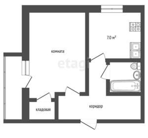 1-к квартира, на длительный срок, 32м2, 3/9 этаж