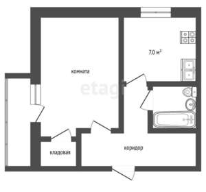 1-к квартира, на длительный срок, 32м2, 3/9 этаж