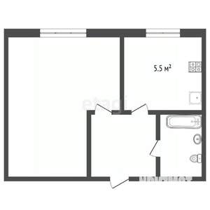 1-к квартира, вторичка, 28м2, 5/9 этаж