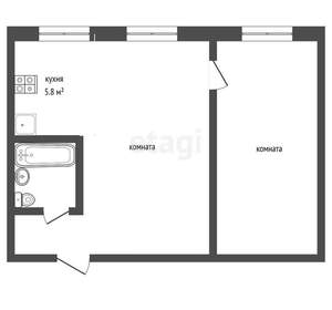 2-к квартира, вторичка, 44м2, 4/5 этаж