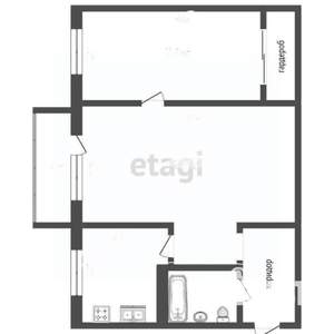 2-к квартира, вторичка, 44м2, 2/5 этаж