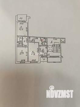 3-к квартира, вторичка, 69м2, 2/10 этаж