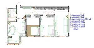 3-к квартира, вторичка, 88м2, 10/17 этаж