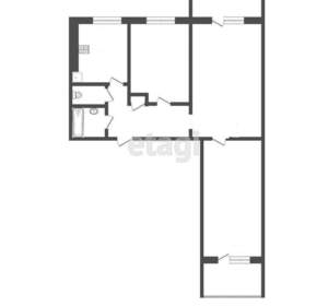 3-к квартира, вторичка, 60м2, 8/9 этаж