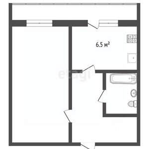 1-к квартира, вторичка, 30м2, 3/5 этаж