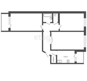 3-к квартира, вторичка, 70м2, 8/10 этаж