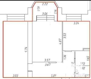 2-к квартира, вторичка, 65м2, 3/16 этаж