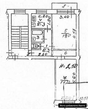 2-к квартира, вторичка, 42м2, 2/2 этаж